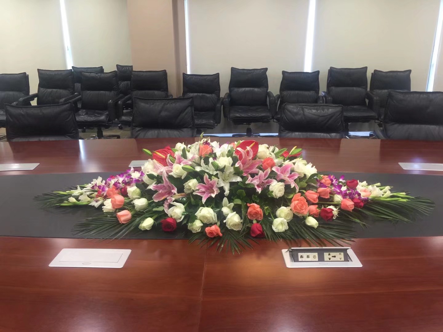 宁波会议桌花